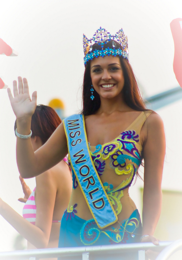 Photo:  Miss World 2009 Kaiane Aldorino, Gibraltar